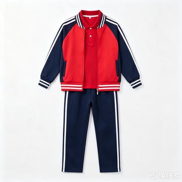 Jacket + Trousers Sets No.046 - Cotton-Polyester Blend (65/35) - OEM school uniform factory