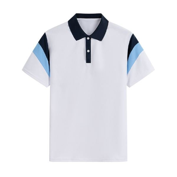 Short-sleeve Polo Shirt No.069 - Cotton-Polyester Pique (60/40) - OEM school uniform factory