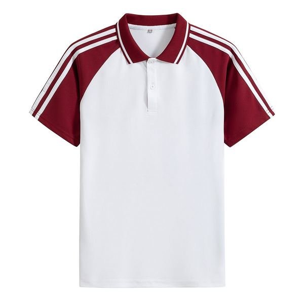 Short-sleeve Polo Shirt No.074 - Cotton-Polyester Pique (60/40) - OEM school uniform factory