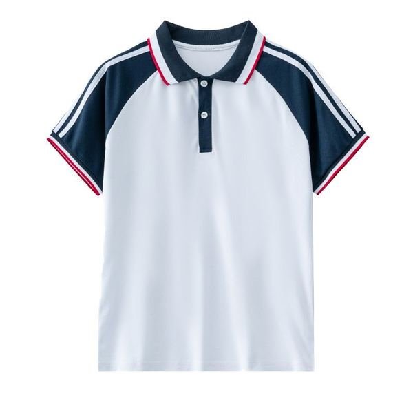 Short-sleeve Polo Shirt No.076 - Cotton-Polyester Pique (60/40) - OEM school uniform factory