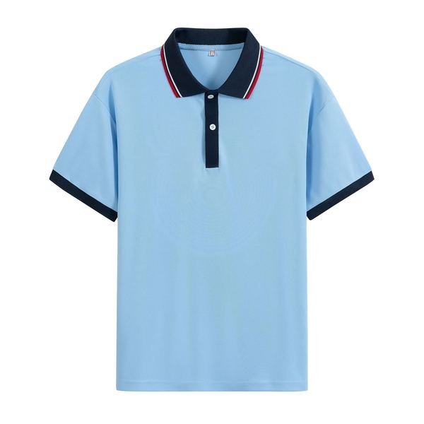 Short-sleeve Polo Shirt No.080 - Cotton-Polyester Pique (60/40) - OEM school uniform factory