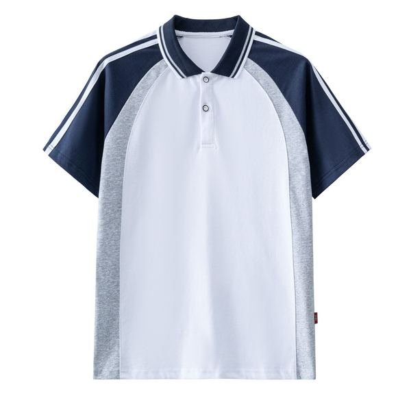 Short-sleeve Polo Shirt No.084 - Cotton-Polyester Pique (60/40) - OEM school uniform factory