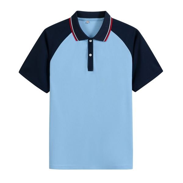 Short-sleeve Polo Shirt No.091 - Cotton-Polyester Pique (60/40) - OEM school uniform factory