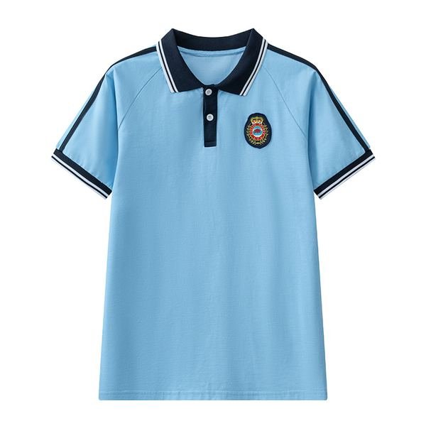 Short-sleeve Polo Shirt No.122 - Cotton-Polyester Pique (60/40) - OEM school uniform factory