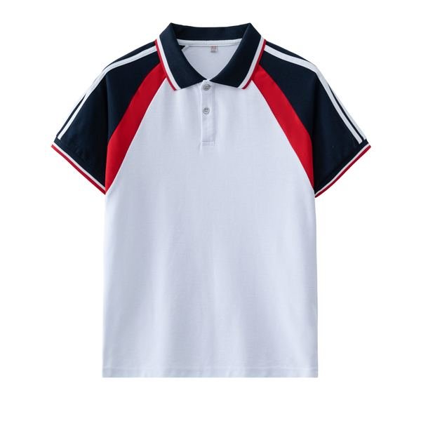 Short-sleeve Polo Shirt No.124 - Cotton-Polyester Pique (60/40) - OEM school uniform factory